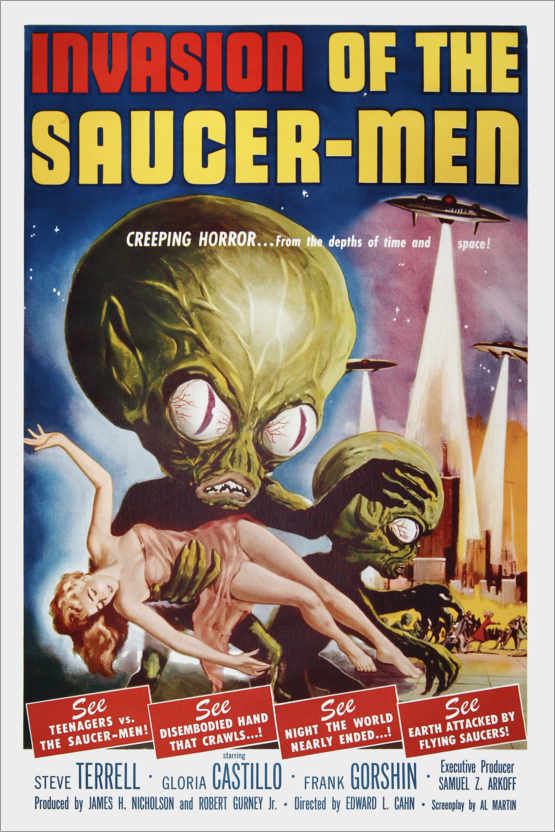 Affiche du film  Invasion of the Saucer-men