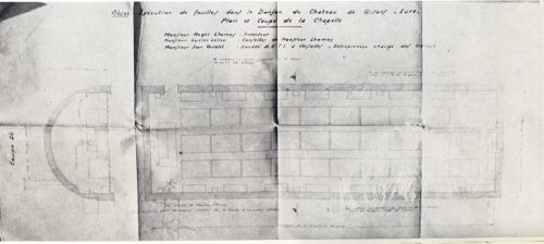 Plan de la chapelle souterraine Sainte Catherine