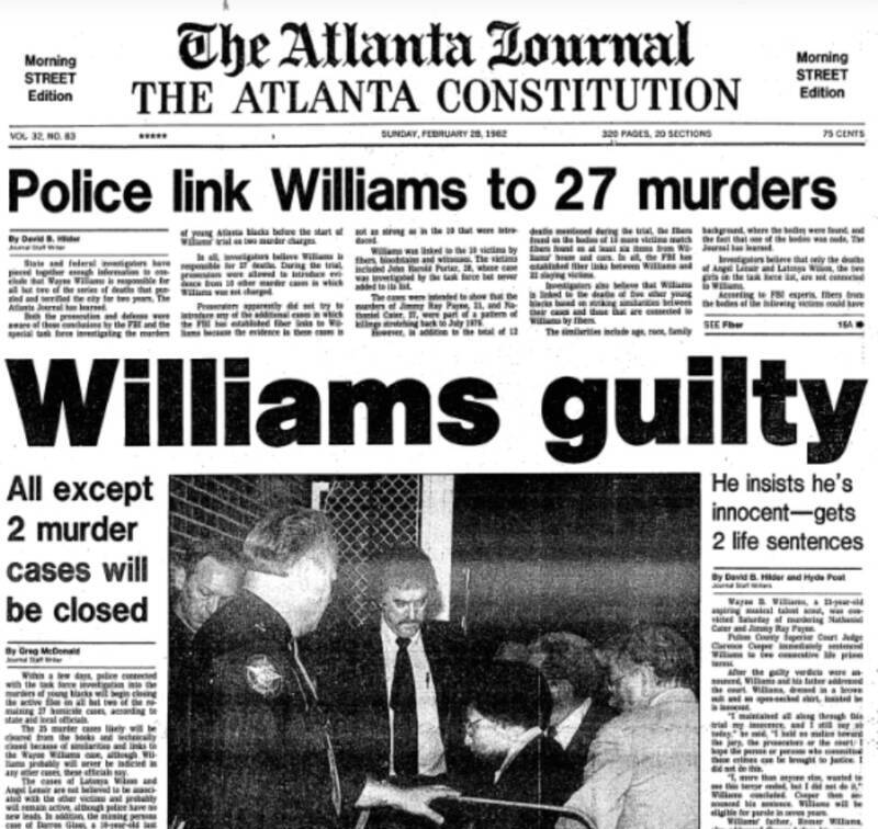 Article sur les meurtres à Atlanta