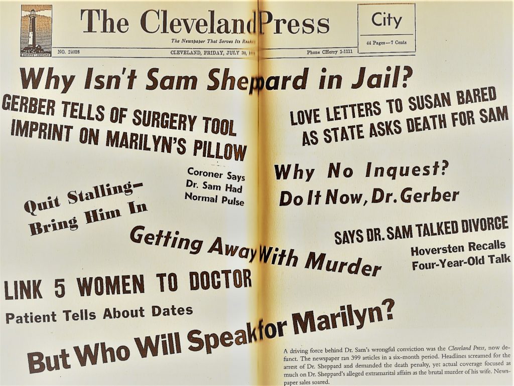 L'assaut médiatique contre le droit de Sam Sheppard à un procès équitable est sans précédent dans l'histoire du droit.