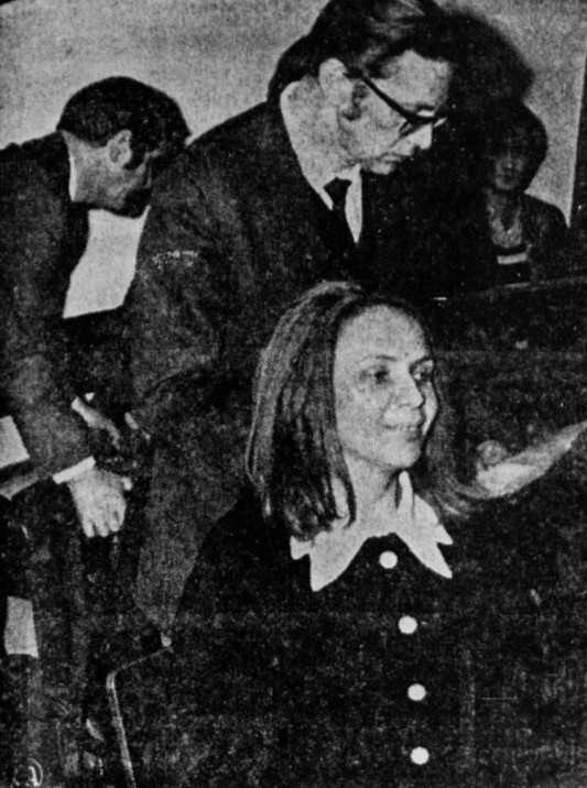 Vera Maria Caldas Lima au procès, 1974