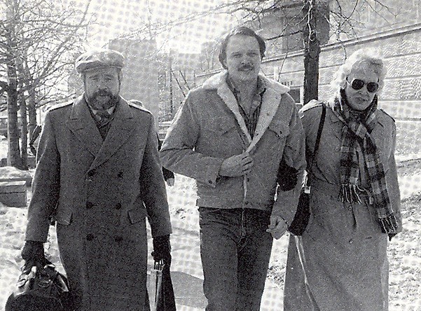 Eyler (à droite) est vu ici avec son avocat David Schippers le jour de sa libération, le 6 février 1984.