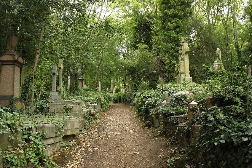 Le cimetière de Highgate (Photo : Panyd)