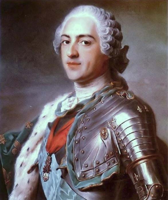 Le roi Louis XV de France, en confiance à St Germain complètement. Peinture de Maurice Quentin de La Tour (1748). ( Public Domain )
