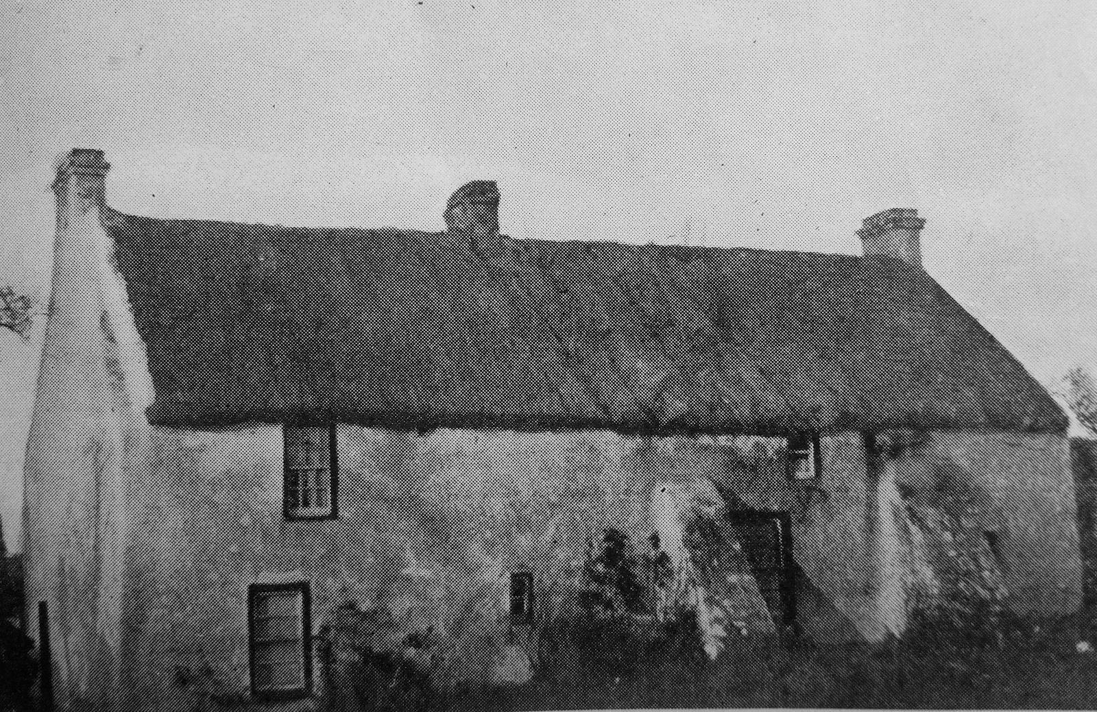 Maison de Knowehead - Vue de devant (tiré de Dixon Donaldson, Historical Traditional and Descriptive Account of Islandmagee),